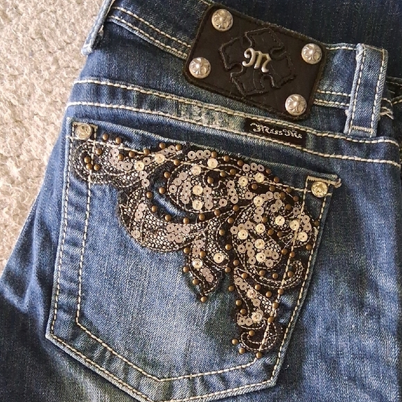 Miss Me Women's Denim Jeans with Embellished Pocket - Picture 7 of 7